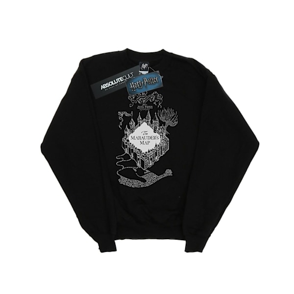 Harry Potter Pojkar The Marauder´s Map Sweatshirt 5-6 År Svart Black 5-6 Years