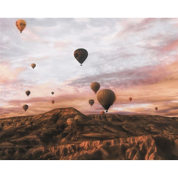 Pyramid International Cappodocia Luftballong Canvas Print 5 Brown 50cm x 40cm