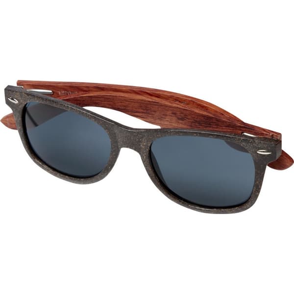 Omärkta barn/barnsolglasögon Kafo En storlek Solid Black/C Solid Black/Coffee Brown One Size