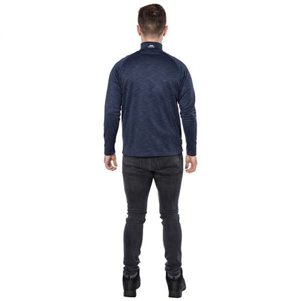 Trespass Mens Collins Half Zip Fleece Top M Navy Marl Navy Marl M