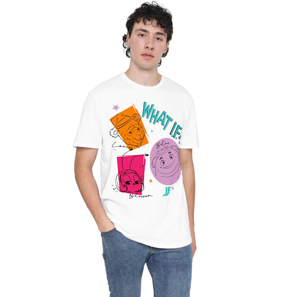 IF Herr What If Outline T-Shirt 5XL Vit White 5XL