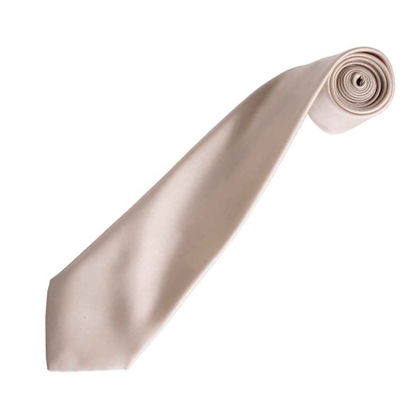 Premier Unisex Adult Colours Satinslips En Storlek Naturlig Natural One Size