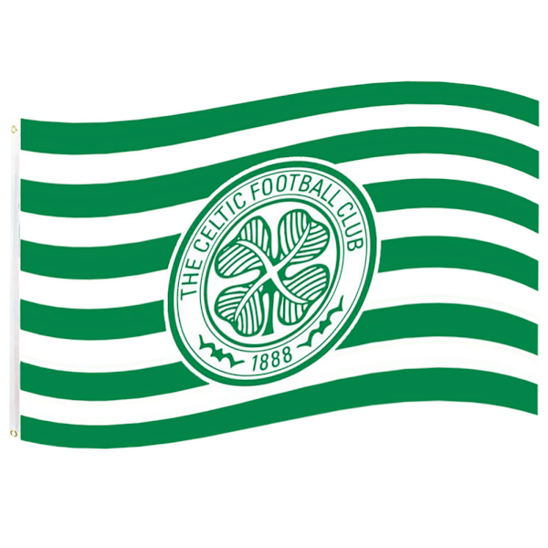 Celtic FC Crest Flag One Size Grön/Vit Green/White One Size