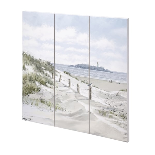 Richard Macneil White Sands II Träplakett 30cm x 30cm Flerfärgad Multicoloured 30cm x 30cm