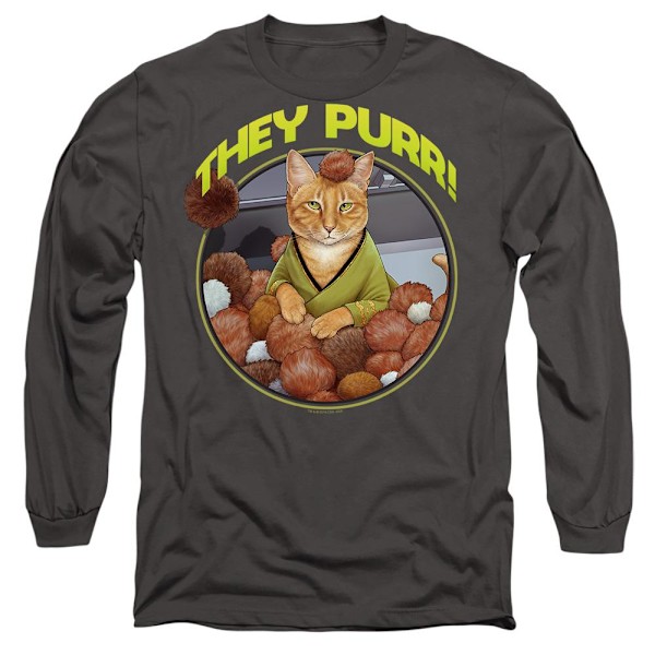 Star Trek Unisex Vuxen The Purr T-Shirt S Kolgrå Charcoal S