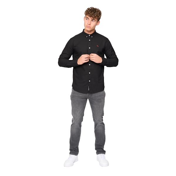 Bewley & Ritch Herr Chatmen Oxford Slim Skjorta M Svart Black M