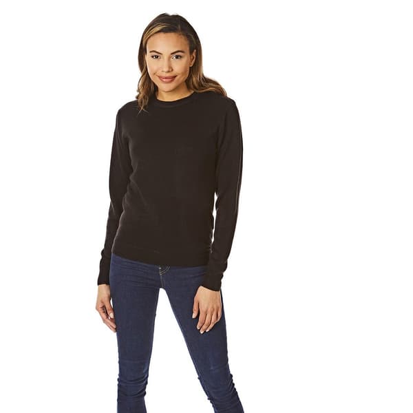 Light And Shade Dam/Dam Soft Touch Crew Neck Tröja S Bla Black S