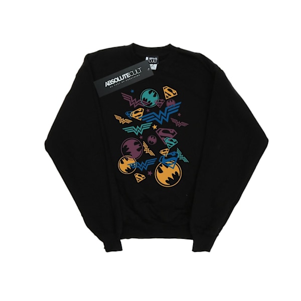 DC Comics Justice League Flytande Ikoner Sweatshirt S Svart Black S