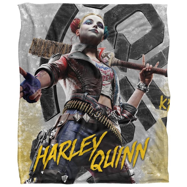 Suicide Squad Harley Quinn Filt En Storlek Flerfärgad Multicoloured One Size