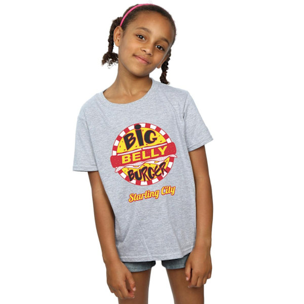 DC Comics Girls Arrow Big Belly Burger Logo Bomull T-shirt 12-1 Sports Grey 12-13 Years