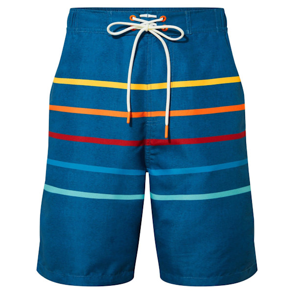 TOG24 Herr Colton Stripe Marl Badshorts 5XL Stålblå Steel Blue 5XL