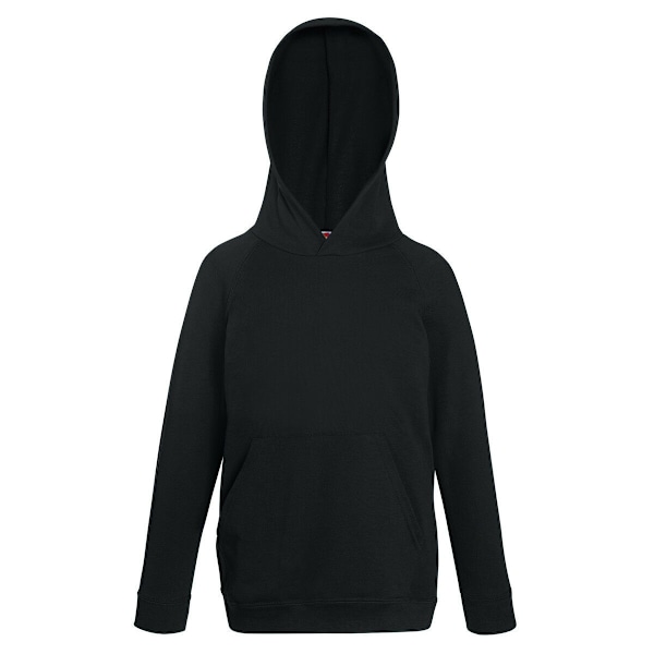 Fruit Of The Loom Barn Hoodie för barn, unisex, lätt Black 7-8