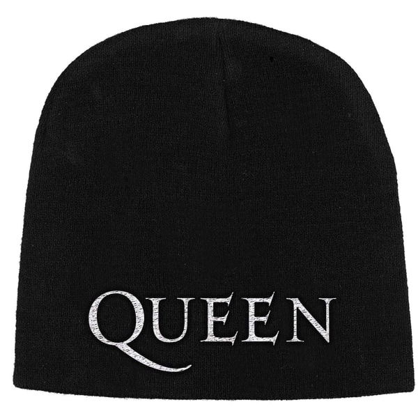 Queen Unisex Adult Logo Beanie One Size Svart Black One Size