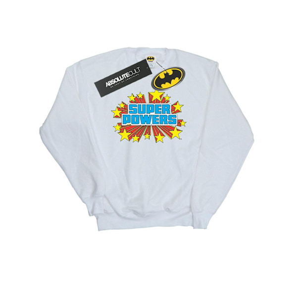 DC Comics Boys Super Powers Logo Sweatshirt 9-11 år Vit White 9-11 Years