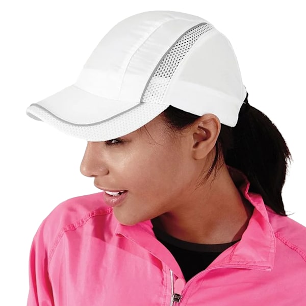 Beechfield Coolmax® Flow Mesh Baseball Cap / Headwear (2-pack) White One Size