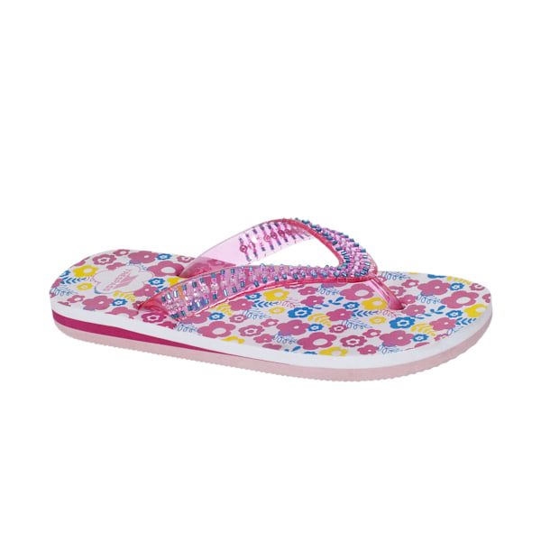 Trespass Eolas Flip Flops för flickor, 11 UK, blommigt tryck Floral Print 11 Child UK