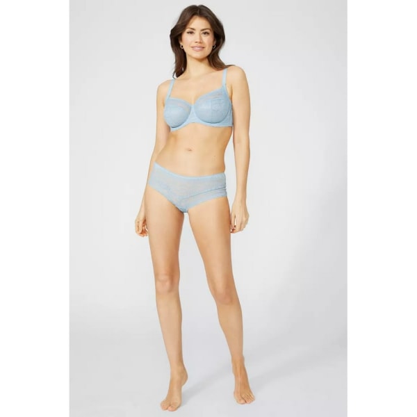 Debenhams Dam/Kvinnor Spets Återvunnet Knickers 16 UK Dusty Blue Dusty Blue 16 UK