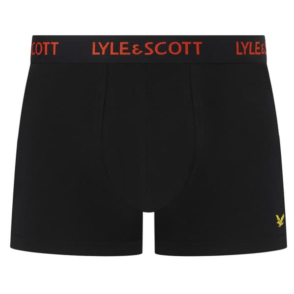 Lyle & Scott Herr Core Enfärgade Boxershorts (5-pack) L Svart Black L