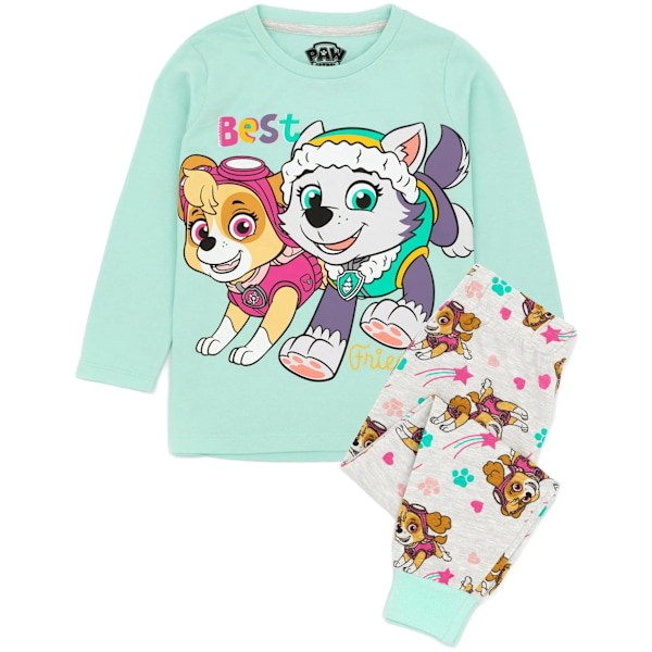 Paw Patrol Barnkläder/Barn Skye & Everest Långärmad Pyjamas Set Teal/Grey 2-3 Years