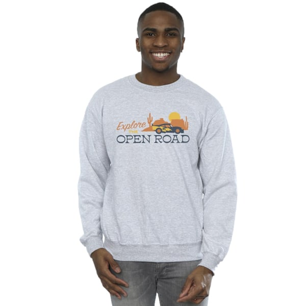 Disney Cars Explore The Open Road Sweatshirt XXL Sports Gr Sports Grey XXL