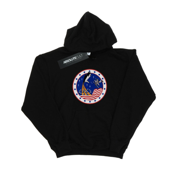 NASA Girls Classic Rocket 76 Hoodie 9-11 Years Black Black 9-11 Years