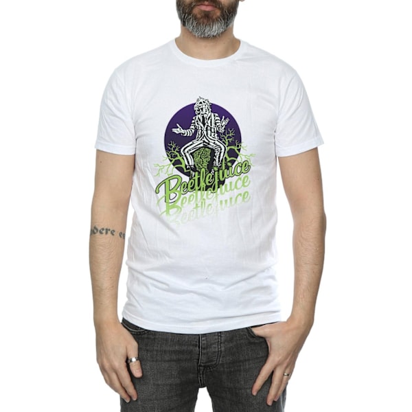 Beetlejuice Herr Faded Pose T-shirt 3XL Vit White 3XL