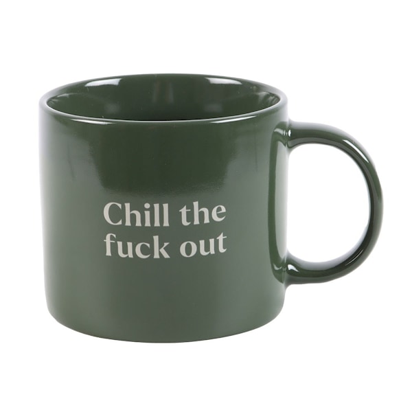 Something Different Chill The Fuck Out Mug 370ml Grön Green One Size