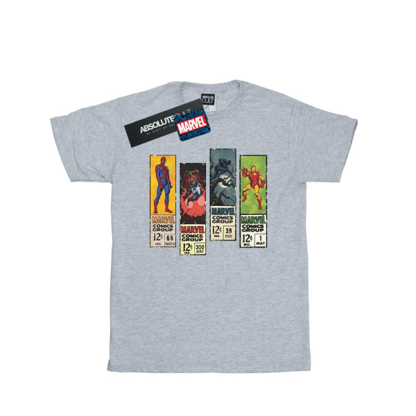 Marvel Boys Comic Strips T-Shirt 12-13 år Sports Grey Sports Grey 12-13 Years