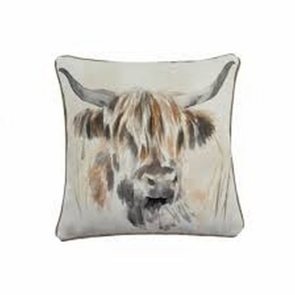 Evans Lichfield Highland Cow Kuddeöverdrag En Storlek Flerfärgad Multicoloured One Size