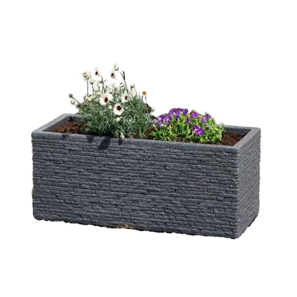 Strata Tråg Planter En Storlek Skiffer Slate One Size