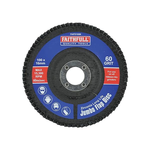 Faithfull Slipskiva Jumbo 100mm medium Multi Colour Multi Colour 100mm medium