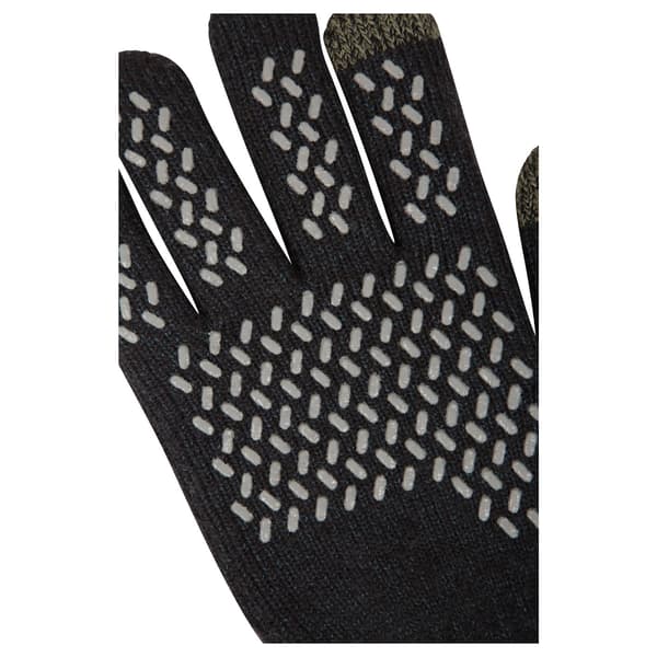 Mountain Warehouse Herr Gripped Vattentäta Stickade Vinterhandskar Black S
