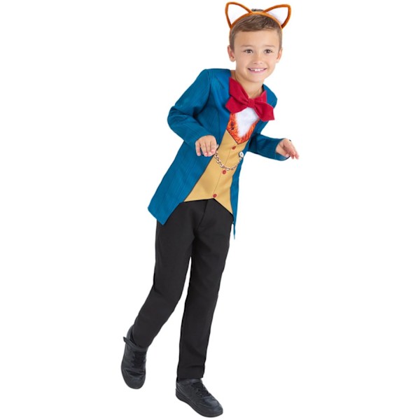 Smiffys Gentleman Fox Kostymset för Barn 4-6 År Blå Blue/Brown 4-6 Years