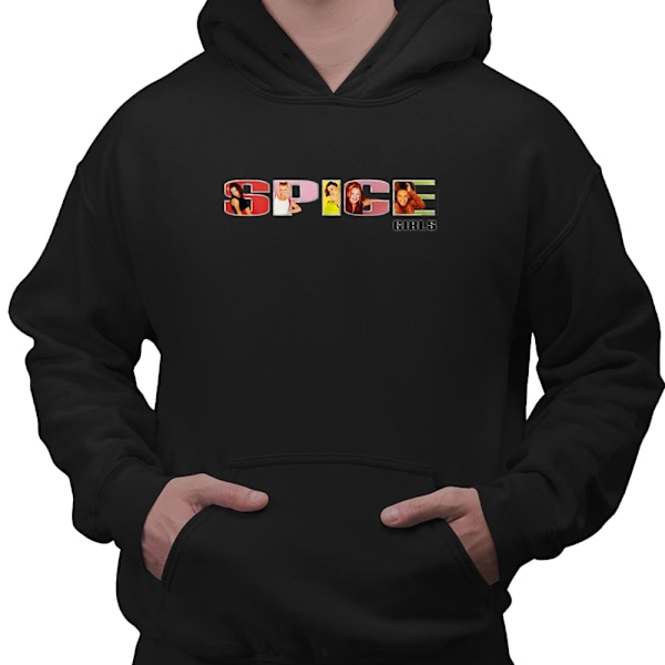 Spice Girls Unisex Vuxen Logo Hoodie XXL Svart Black XXL