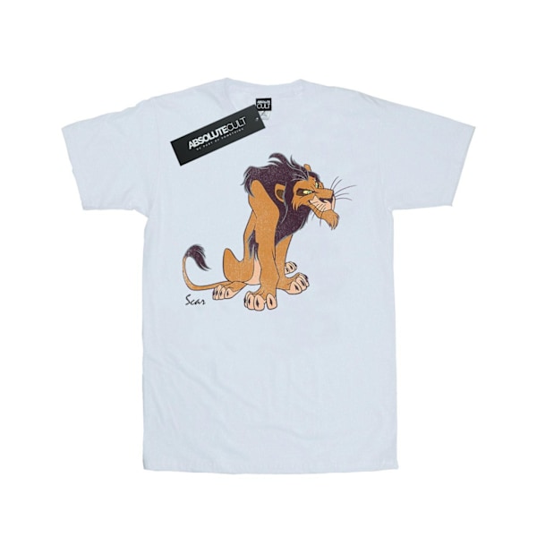 The Lion King Dam/Damer Classic Scar Bomull Boyfriend T-Shi White 3XL