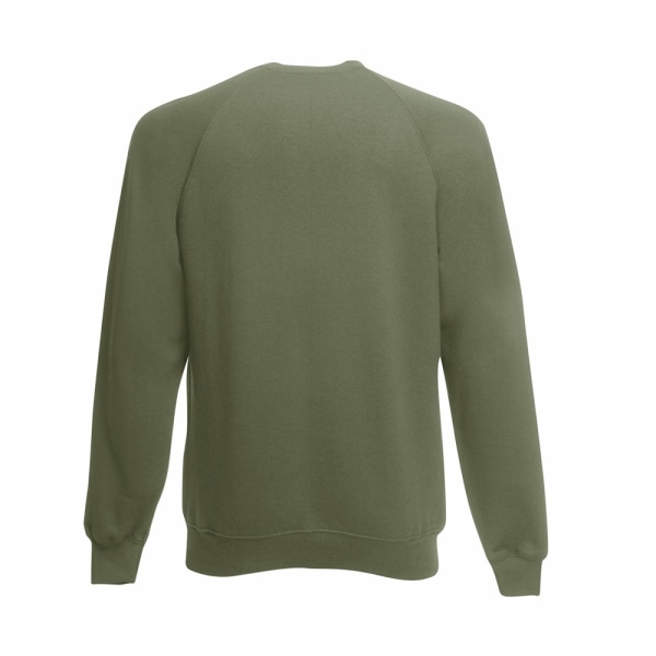 Fruit Of The Loom Herr Raglan Sleeve Belcoro® Sweatshirt 2XL Cl Classic Olive 2XL