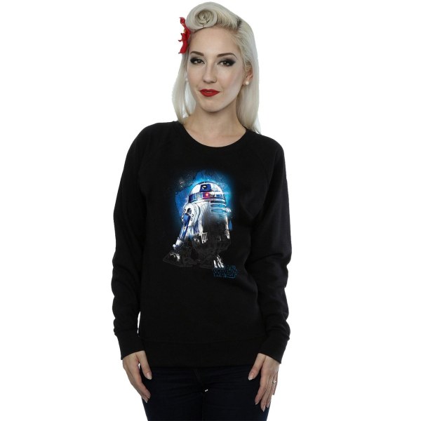 Star Wars Dam/Dam The Last Jedi R2-D2 Borstad tröja Black XL