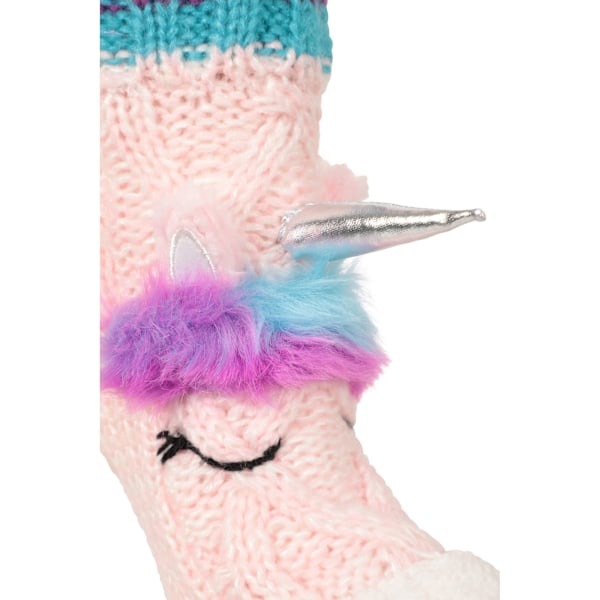 Mountain Warehouse Barnens/Barnens Enhörning Halkfria Sockor Pink/Blue One Size