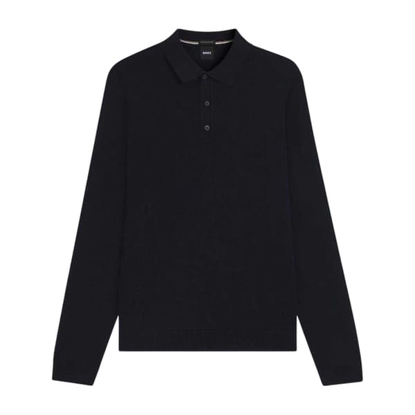 Boss Herr Lanciomne Långärmad Pikétröja S Mörkblå Dark Blue S