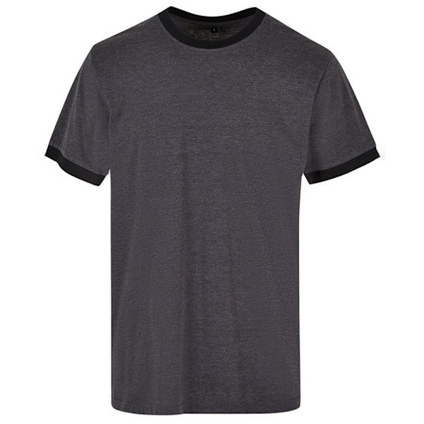 Bygg ditt varumärke herr T-shirt XS Charcoal/Black Charcoal/Black XS