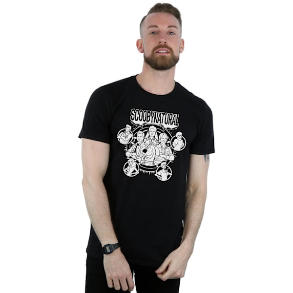 Scoobynatural Herr Mono Karaktärer T-shirt 3XL Svart Black 3XL