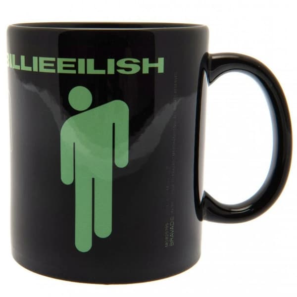Billie Eilish Stickman Mug En Storlek Svart/Grön Black/Green One Size
