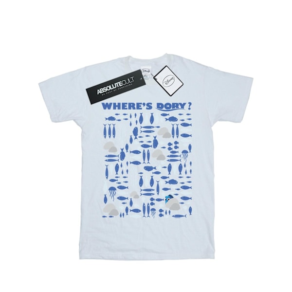 Disney Dam/Damer Finding Dory Var är Dory? Bomullspojkvän White XXL