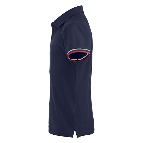 Clique Herr Newton Randig Detalj Poloskjorta S Mörk Marinblå Dark Navy S