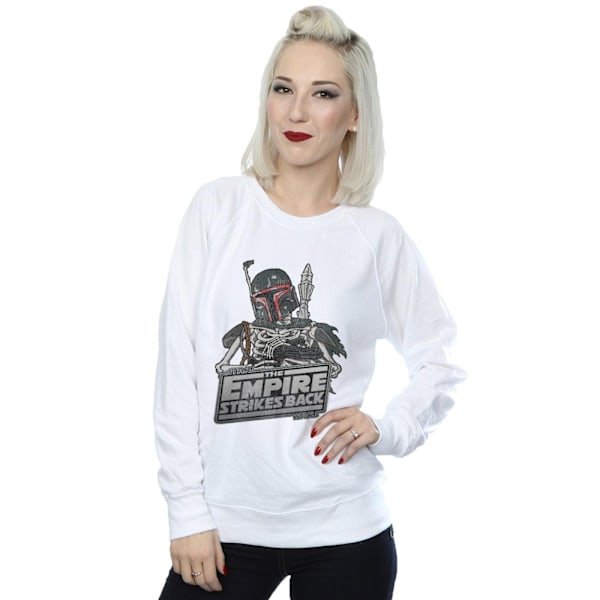 Star Wars Dam/Damer Boba Fett Skelett Sweatshirt M Vit White M