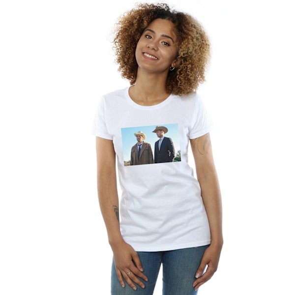 Supernatural Dam/Kvinnor Stetson Boys Bomull T-shirt XL Vit White XL
