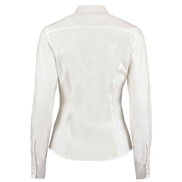 Kustom Kit Dam/Kvinna Corporate Oxford Långärmad Blus 2 White 22 UK