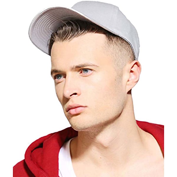 Yupoong Flexfit Fitted Baseball Cap LXL Silver för män Silver LXL