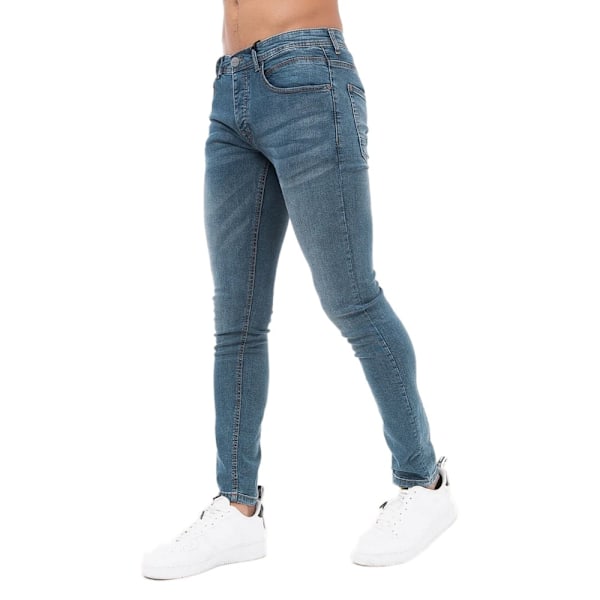 Born Rich Mens Osmium Jeans 32S Mörk Tvätt Dark Wash 32S