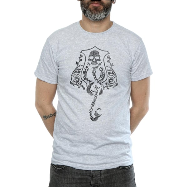 Harry Potter Mäns Dark Mark T-shirt L Sports Grey Sports Grey L